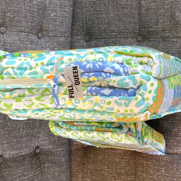 NEW Cynthia Rowley NEW YORK 3 piece Set Bedspread Quilt 2 Shams Patchwork NIP - Picture 7 of 13